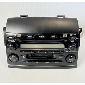 Toyota Sienna A56828 JBL 6 Disc CD Cassette Radio Receiver 86120AE030 UNTESTED